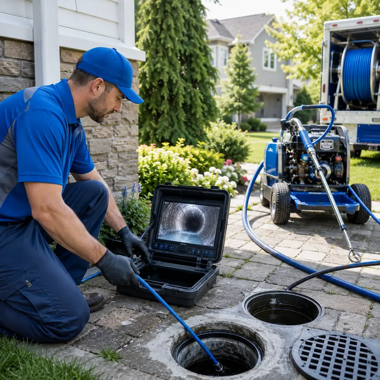 Outdoor drain cleaning professionals serving Mine Hill, NJ