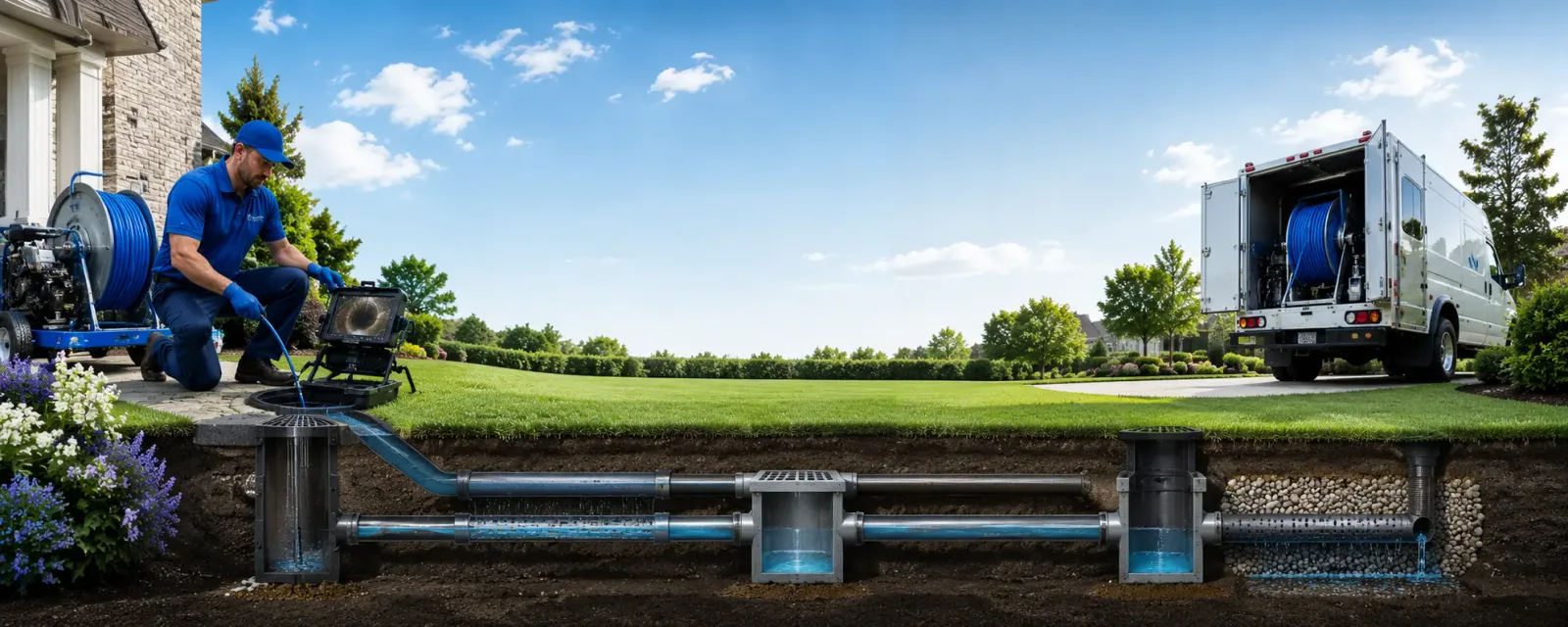 Outdoor drain cleaning information for Mine Hill, NJ